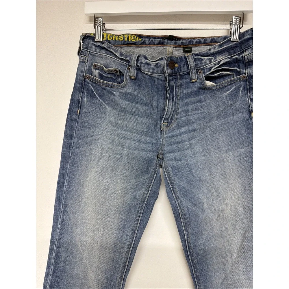 J. Crew Matchstick Skinny Jeans Womens 28 Low Rise Medium Wash Blue 32 Inseam